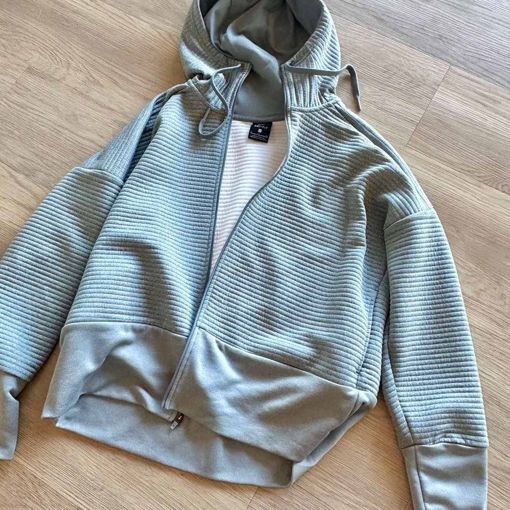 Nike Gray and White Dri-FIT Jacket